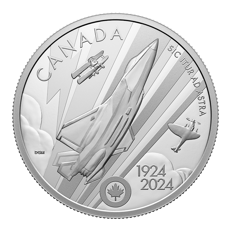 Image pour Pièce de 20 $ en argent fin – 100e anniversaire de l’Aviation royale canadienne (2024) à partir de Métaux précieux TD